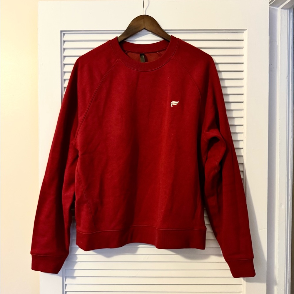 Fabletics Bold Red Crewneck Sweater